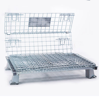 chất lượng  Collapsible Workshop 6.0mm Wire Q235 Steel Pallet Cages nhà máy sản xuất