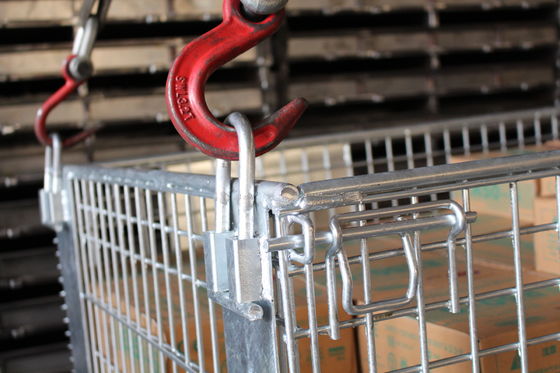 Logistics kẽm tráng 1000kg 50 * 100mm Hộp lưới thép