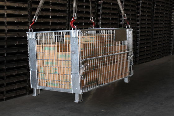 Logistics kẽm tráng 1000kg 50 * 100mm Hộp lưới thép