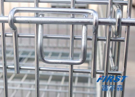 Container lưới thép dùng để chứa hàng hóa trong kho