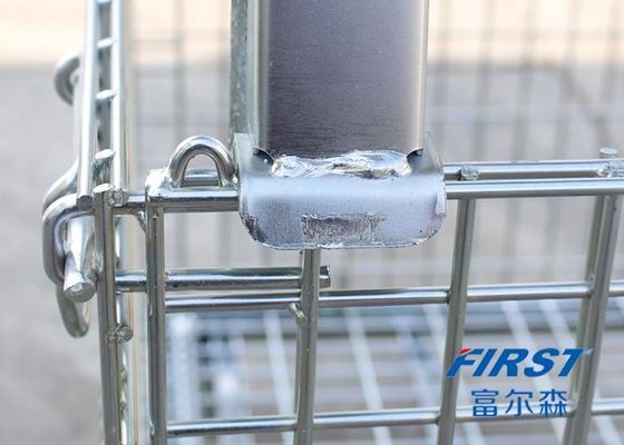 Container lưới thép dùng để chứa hàng hóa trong kho