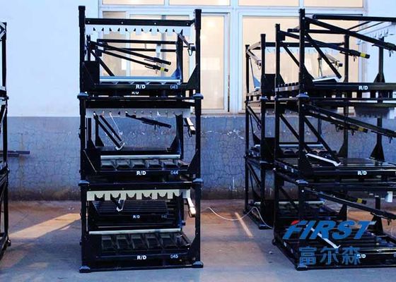 Hộp Pallet kim loại xếp chồng 4 lớp