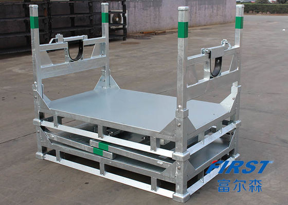 Pallet thép 1,5T xếp chồng 4 lớp mạ kẽm ISO