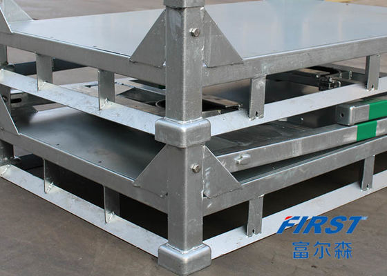 Pallet thép 1,5T xếp chồng 4 lớp mạ kẽm ISO