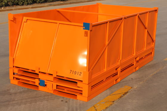 Hộp Pallet kim loại thép 2 tấn mạ điện nhẹ 2.0mm