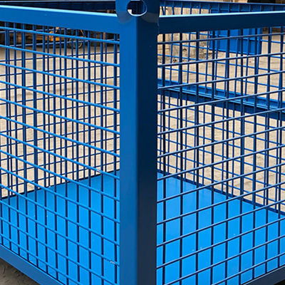 Hộp chứa dây có thể thu gọn có thể xếp chồng lên nhau 1500KG mạ kẽm RAL