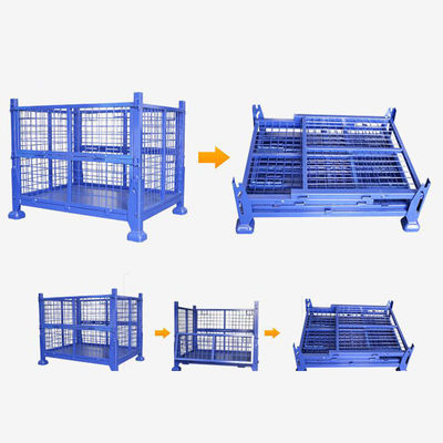 Công suất 1500KG Lồng lưới dây 6.0mm có thể xếp chồng lên nhau