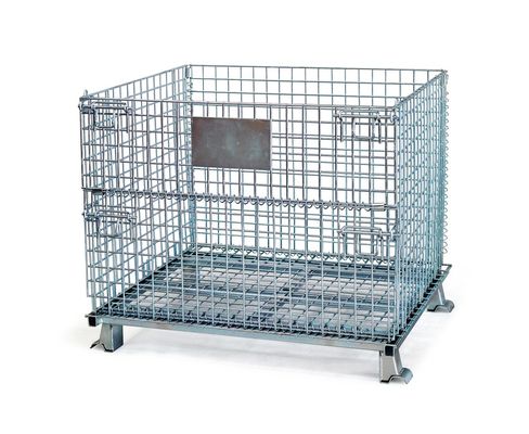 CE RAL Bột tráng 1000KG Hộp chứa lưới gấp